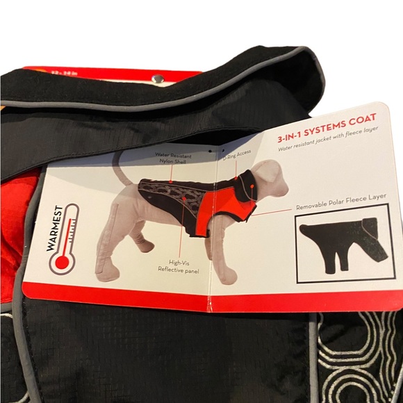 KONG Outerwear Water Resistant 3 in 1 Jacket With Fleece Layer XS NEW - Picture 6 of 8